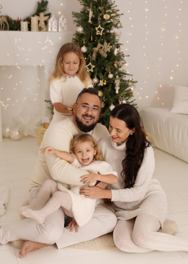 naturalna sesja świąteczną rodzinna Poznań