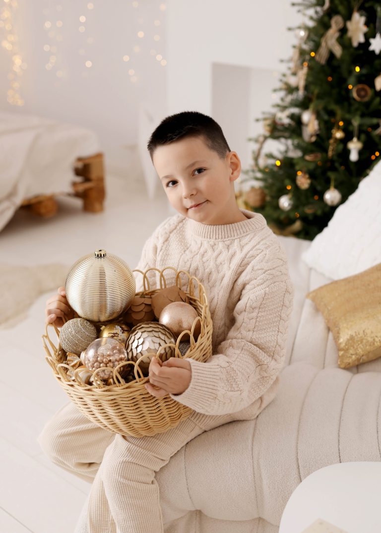 sesja świąteczną w beżu poznan